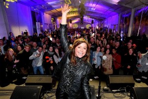 Rachael Ray poses onstage during the Blue Moon Burger Bash presented by Pat LaFrieda Meats hosted by Rachael Ray at Pier 97 on October 11, 2019 in New York City. (Dia Dipasupil/Getty Images for NYCWFF)