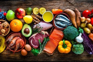 Group of healthy food used in paleo diet (Getty Images/fcafotodigital)
