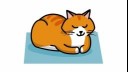 cat sleeping like a loaf illustration