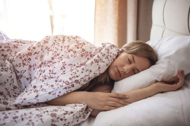 Woman sleeping peacefully