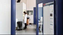 A female lab technician in a laboratory