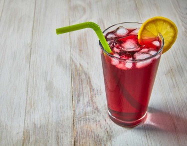 cocktail with cherry juice