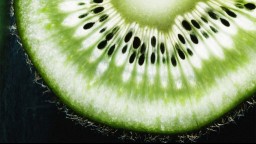 Close up image of interior of kiwifruit