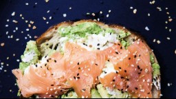 smoked salmon and avocado spread on toast