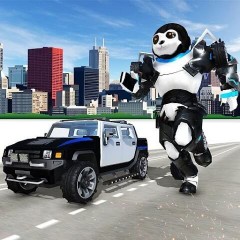 Police Panda Robot